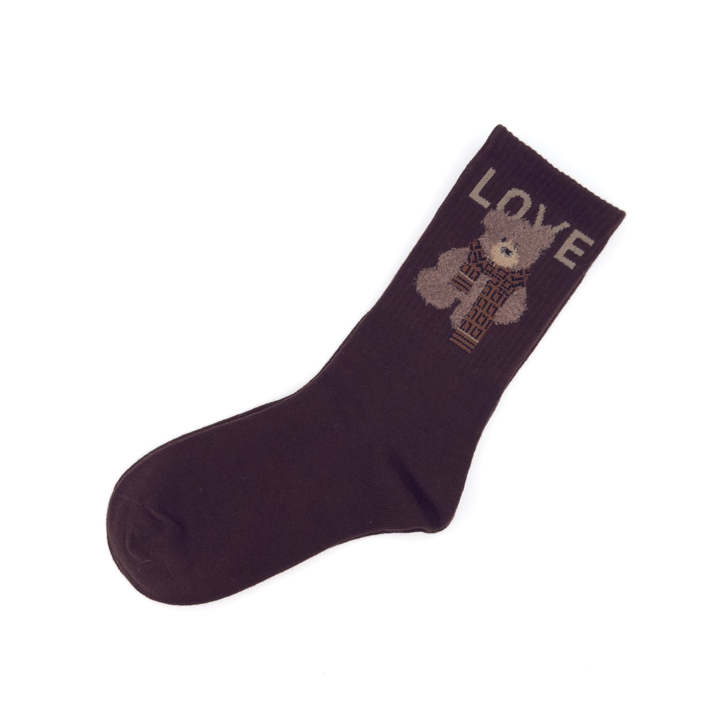 Par rjavih nogavičk z medvedkom LOVE 🤎