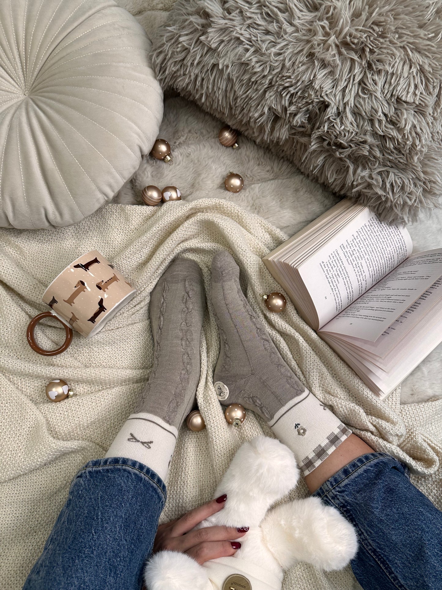 Paket 3 parov cozy naravnih volnenih nogavičk 🌸