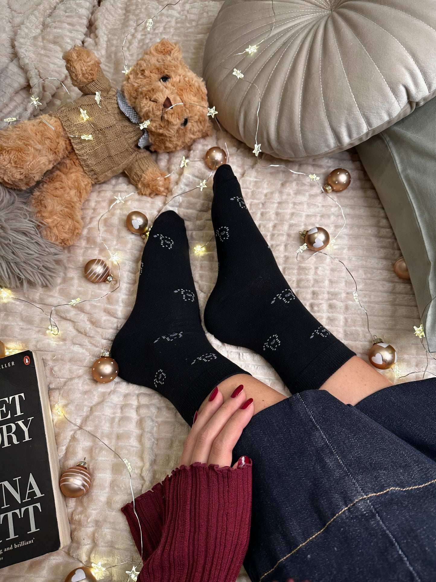 Paket 5 parov nogavičk z zimskimi vzorci❄️