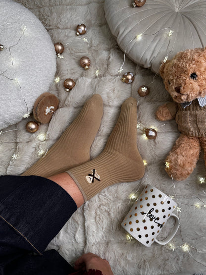 Paket 5 parov nogavic z medvedkom in mašnico 🐻/🎀