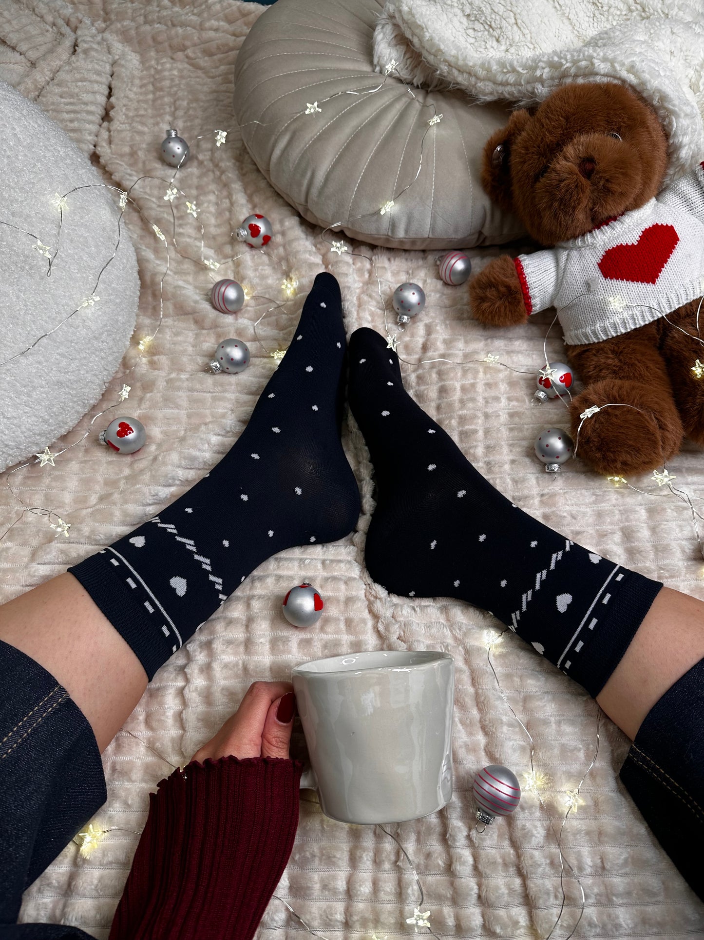 Paket 3 parov nogavičk s kužkom in vzorčki🐕