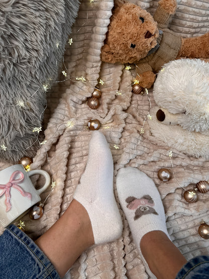 Paket 5 parov nizkih nogavičk z medvedkom🧸