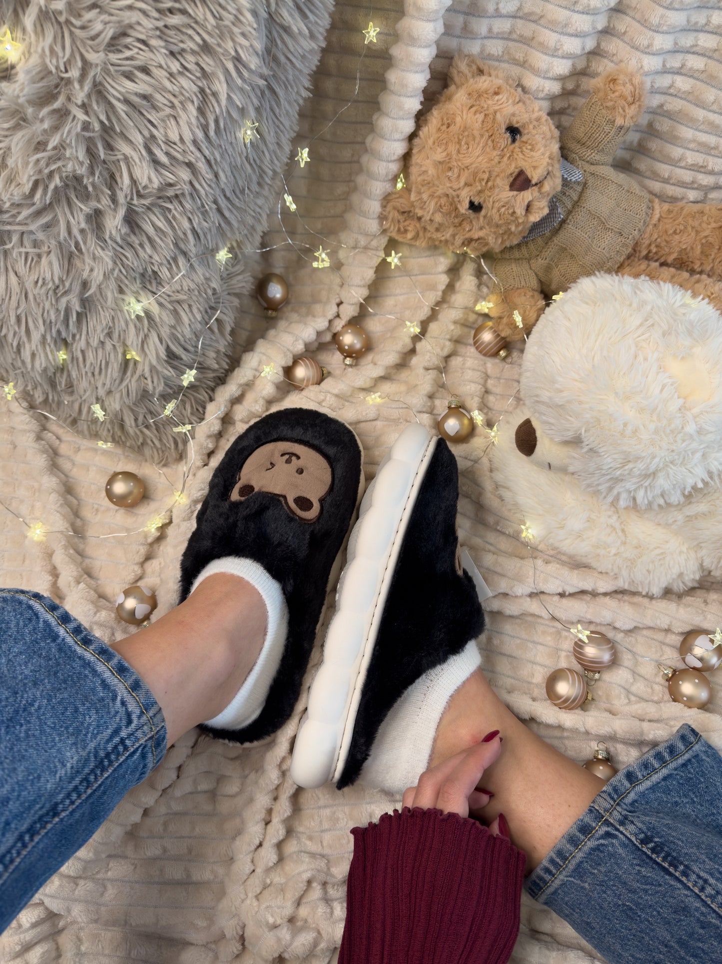 Copatki s plišastim medvedkom🧸