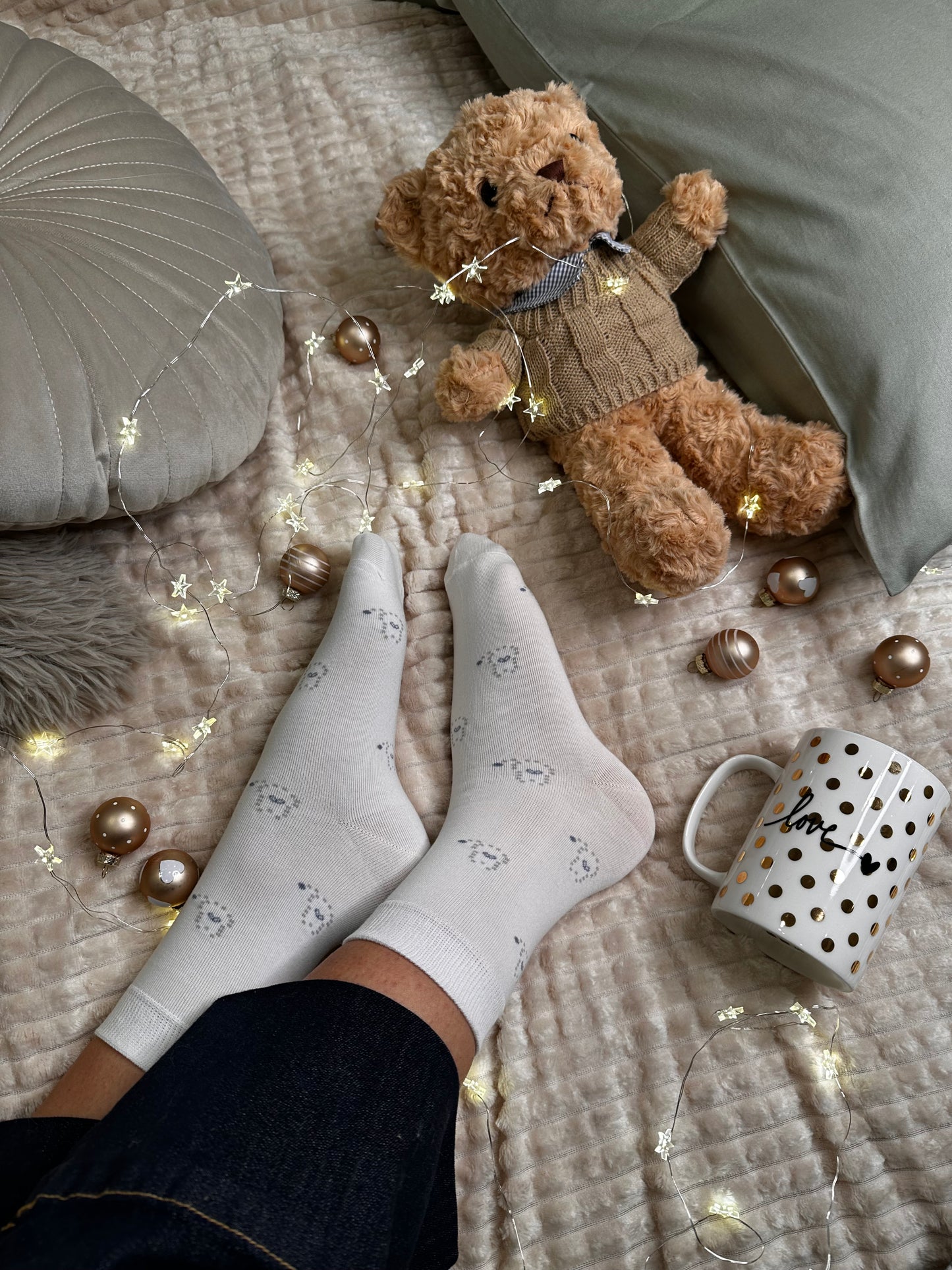 Paket 5 parov nogavičk z zimskimi vzorci❄️