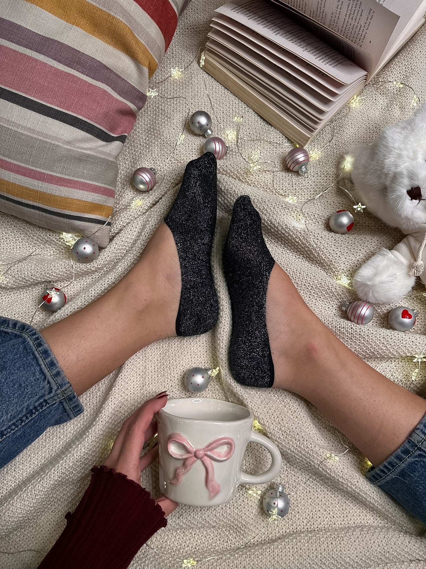 Paket 5 parov nizkih svetlečih nogavičk ✨