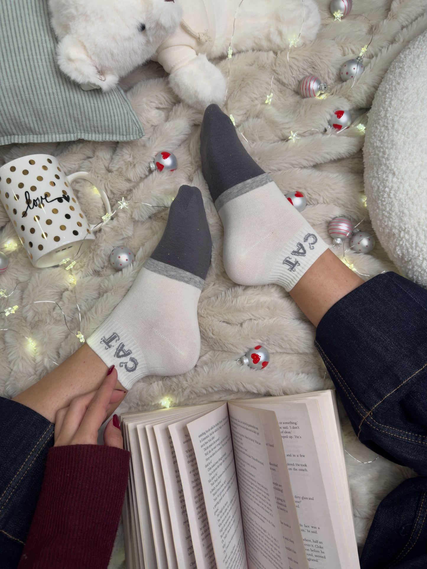 Paket 5 parov nogavičk z mucko😻