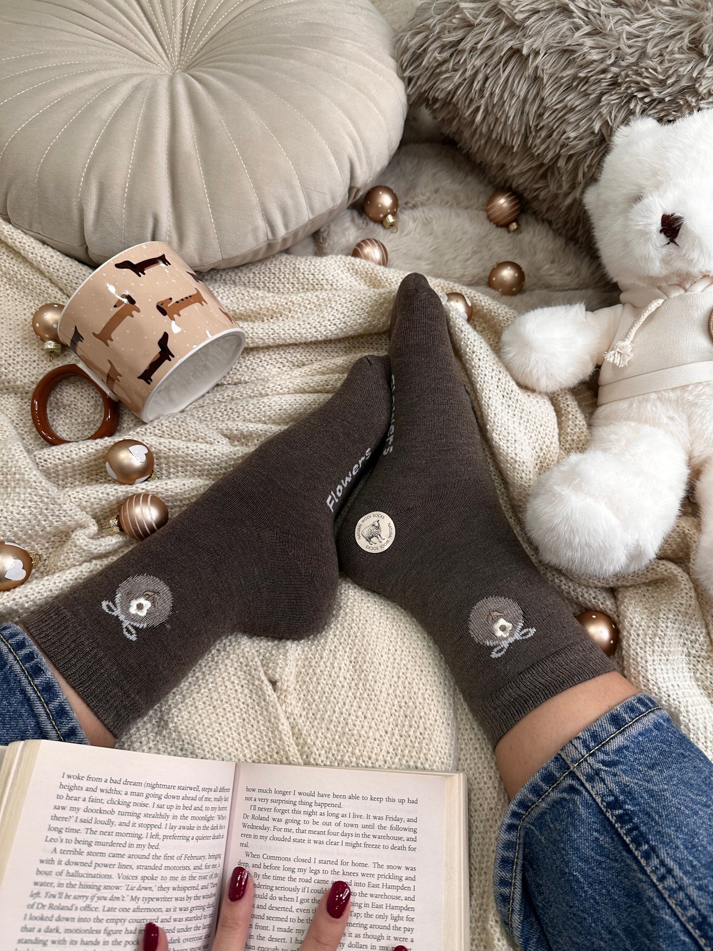 Paket 3 parov cozy naravnih volnenih nogavičk 🌸