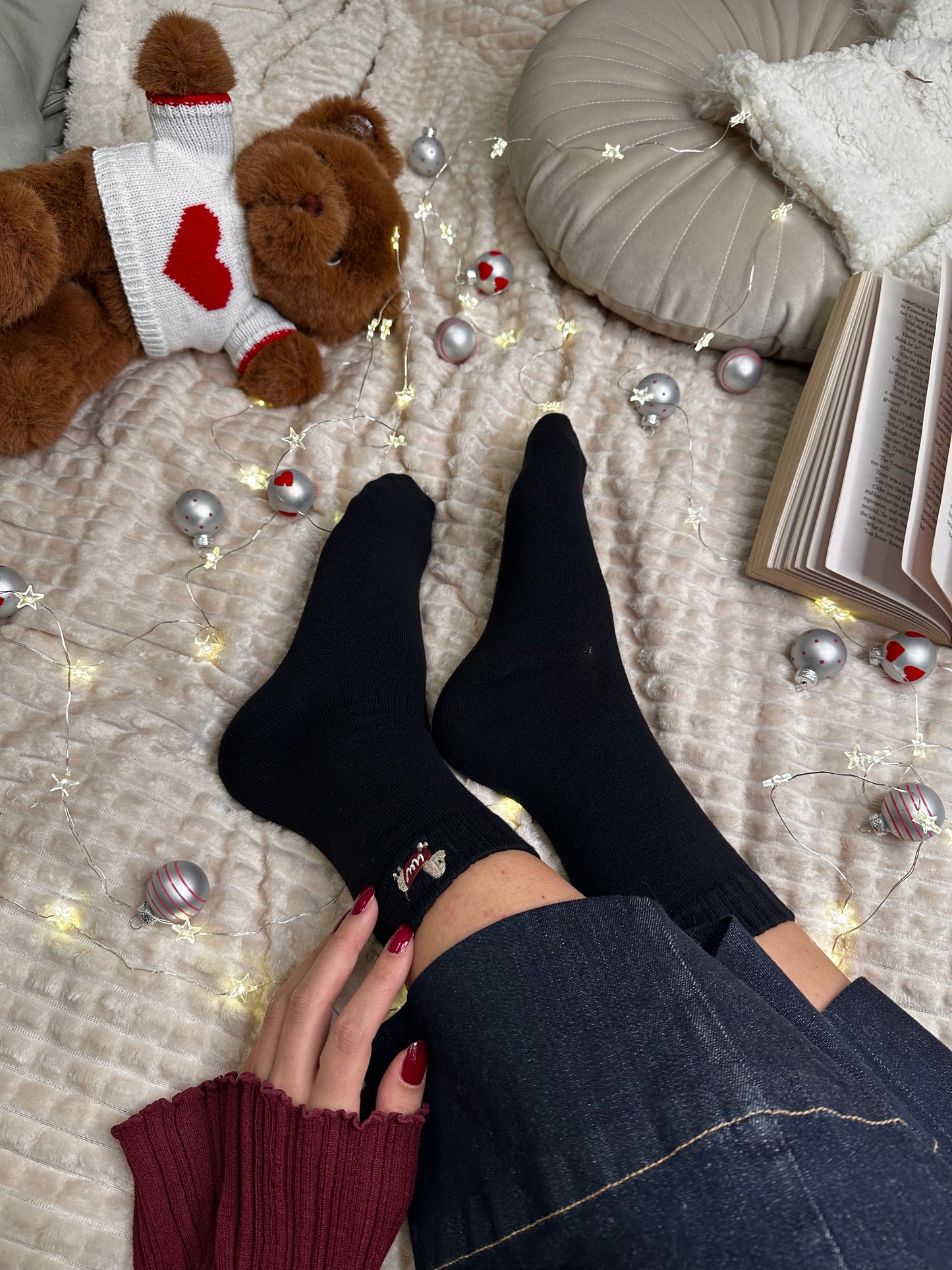 Paket 2 parov volnenih nogavičk s kužkom🐕