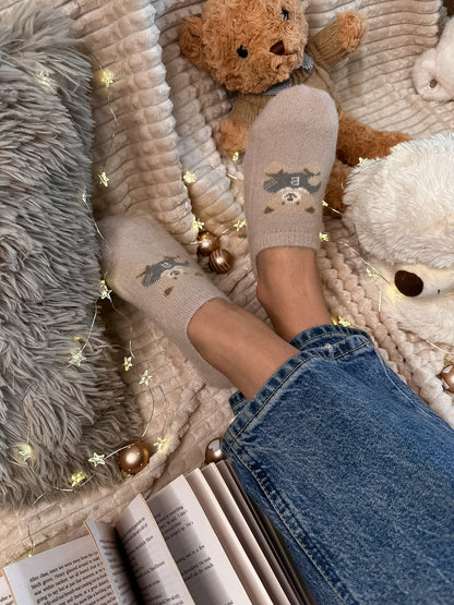 Paket 5 parov nizkih nogavičk z medvedkom🧸