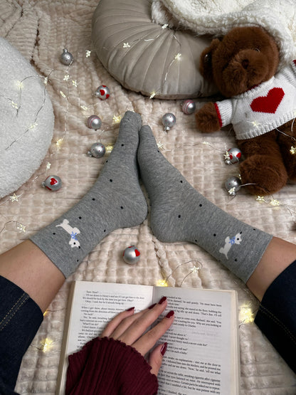 Paket 3 parov nogavičk s kužkom in vzorčki🐕