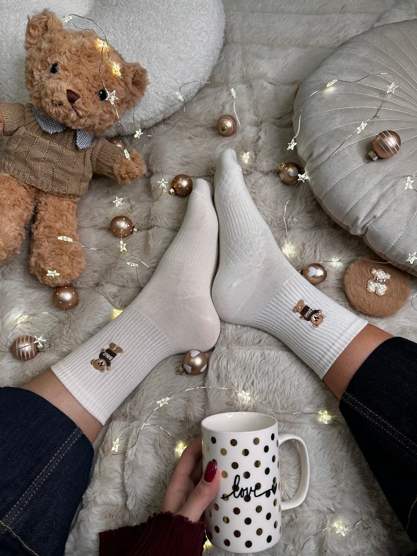 Paket 5 parov nogavic z medvedkom 🐻