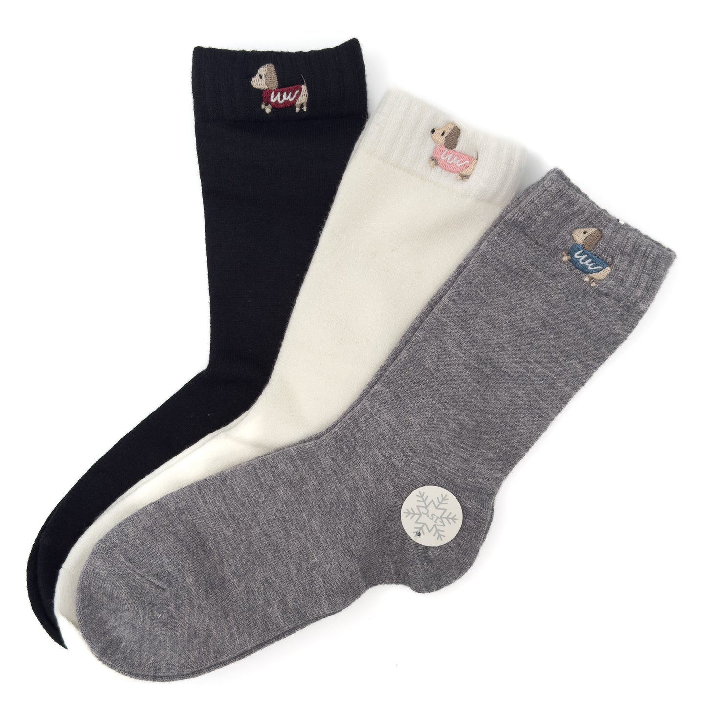 Paket 3 parov volnenih nogavičk s kužkom🐕