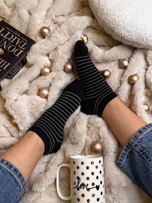 Paket 3 nizkih nogavičk srce/črtice/pikice❤️