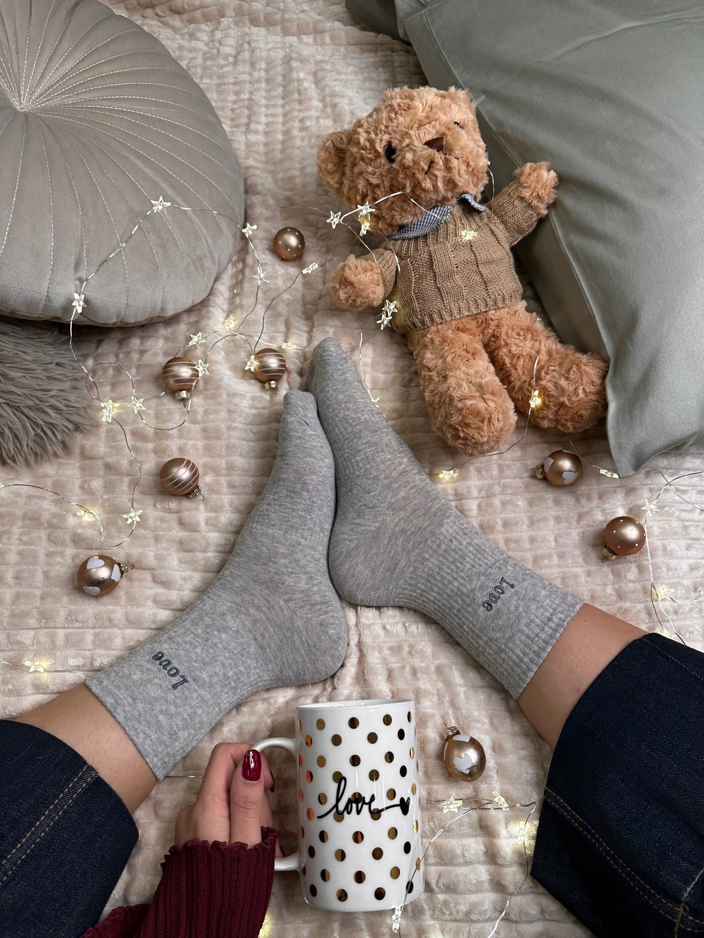 Paket 4 parov nogavičk LOVE💗