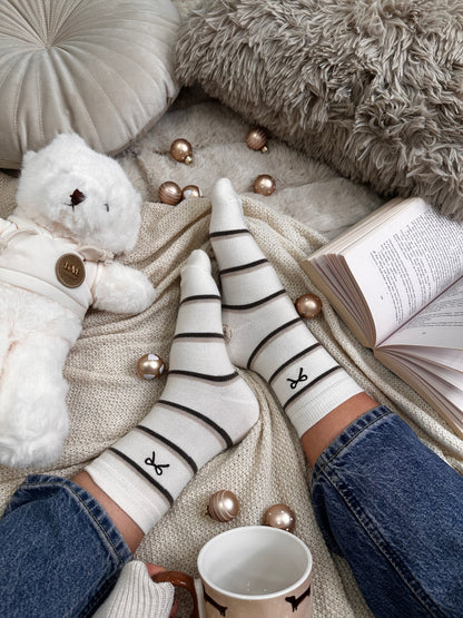 Paket 3 parov cozy naravnih volnenih nogavičk 🌸