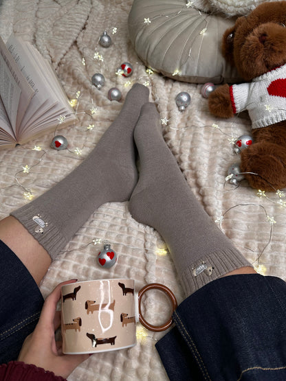 Paket 2 parov volnenih nogavičk s kužkom🐕