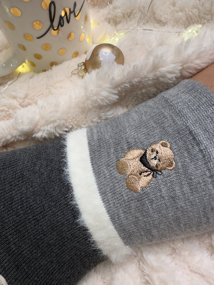 Paket 6 parov cozy naravnih volnenih nogavičk z vzorci🧸