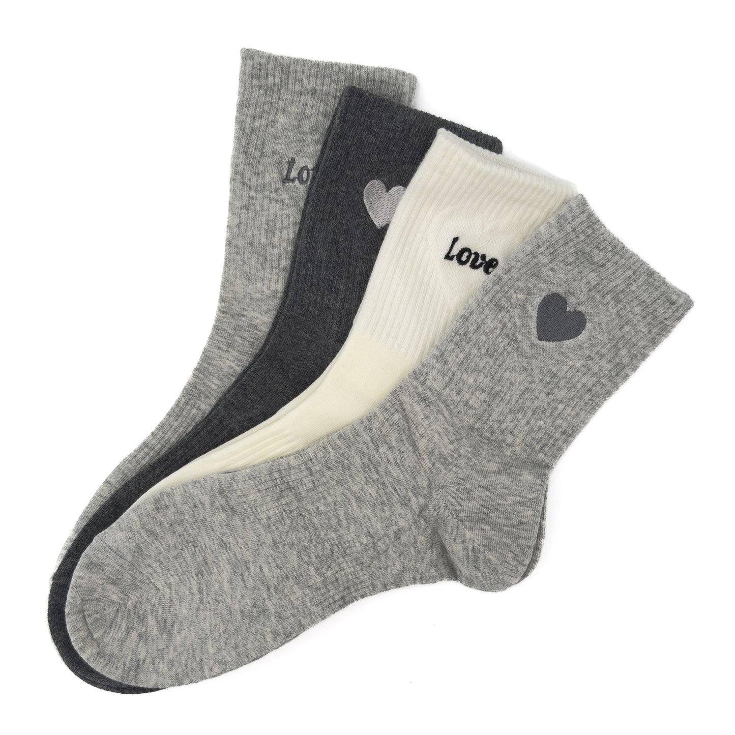 Paket 4 parov nogavičk LOVE💗