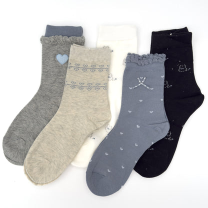 Paket 5 parov nogavičk z zimskimi vzorci❄️