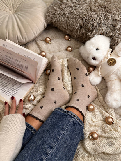 Paket 3 parov cozy naravnih volnenih nogavičk 🌸