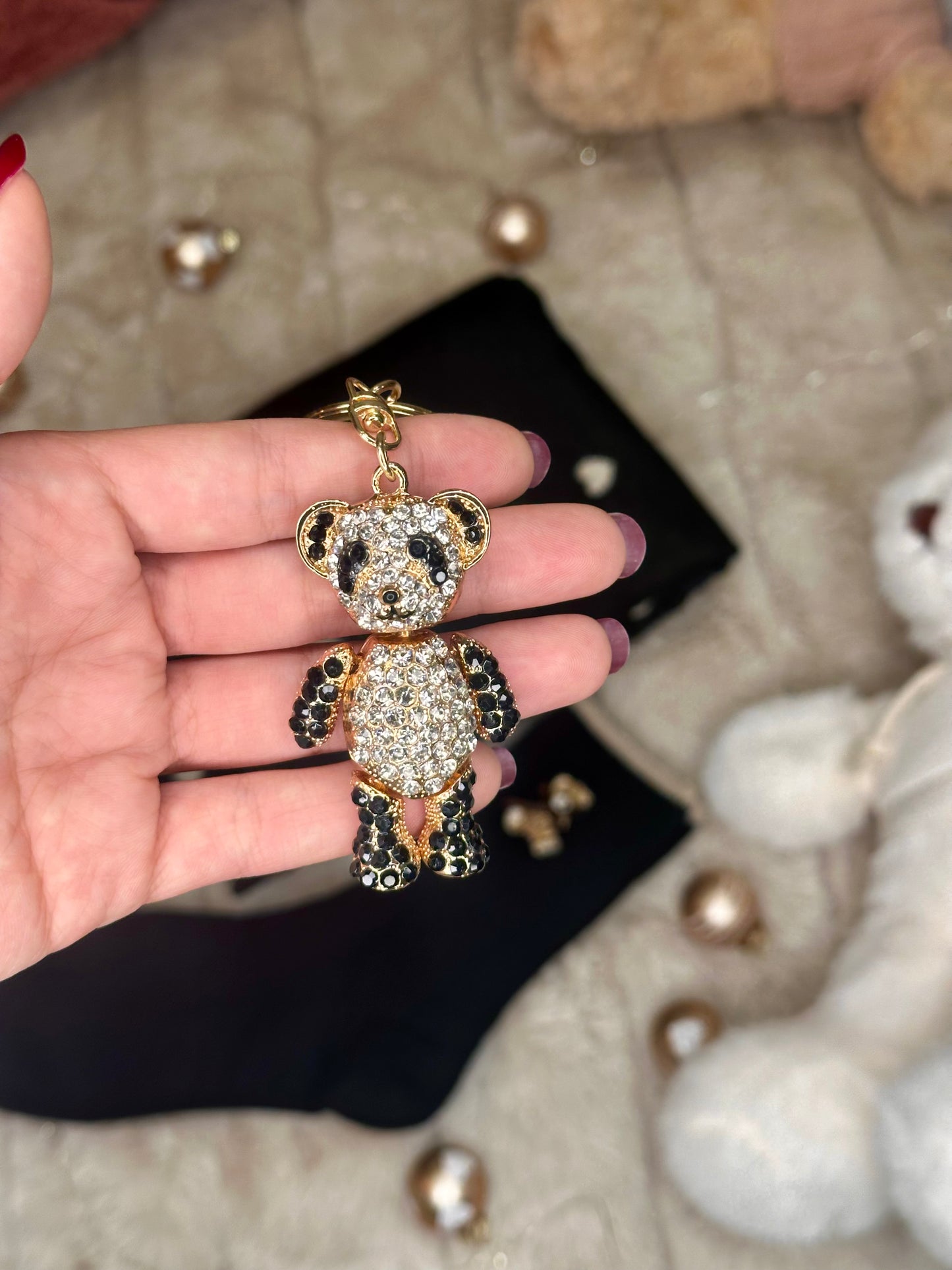 🎁 Darilni set - šal, nogavičke z medvedkom in obesek medo