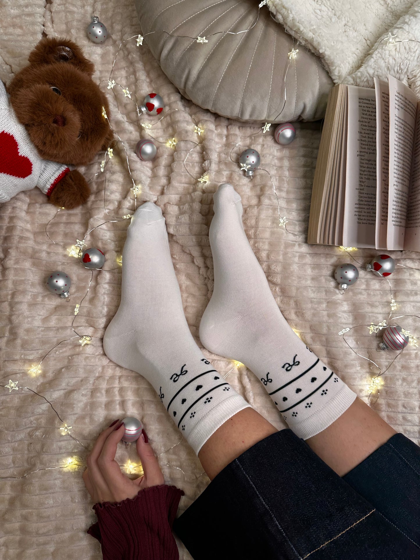 Paket 3 parov nogavičk s kužkom in vzorčki🐕