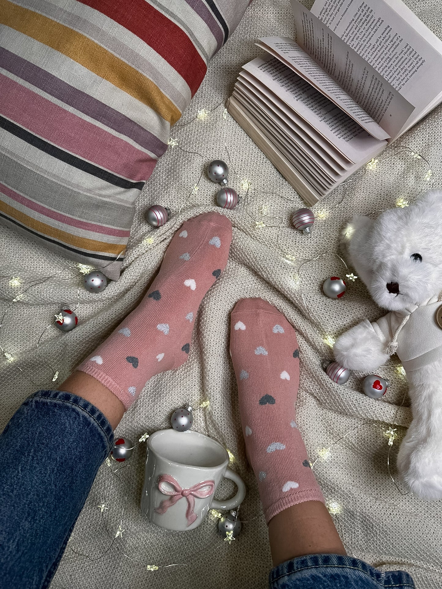 Paket 3 parov termo nogavičk z srčkom 💝