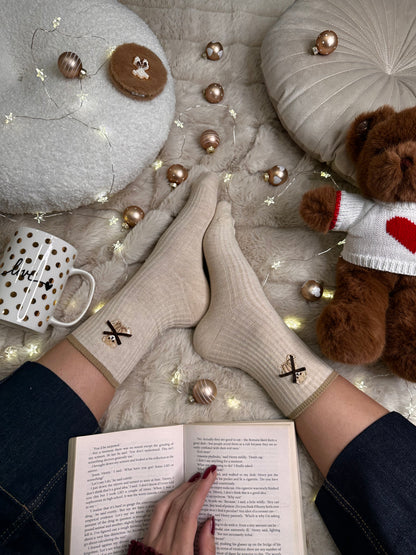 Paket 5 parov nogavic z medvedkom in mašnico 🐻/🎀