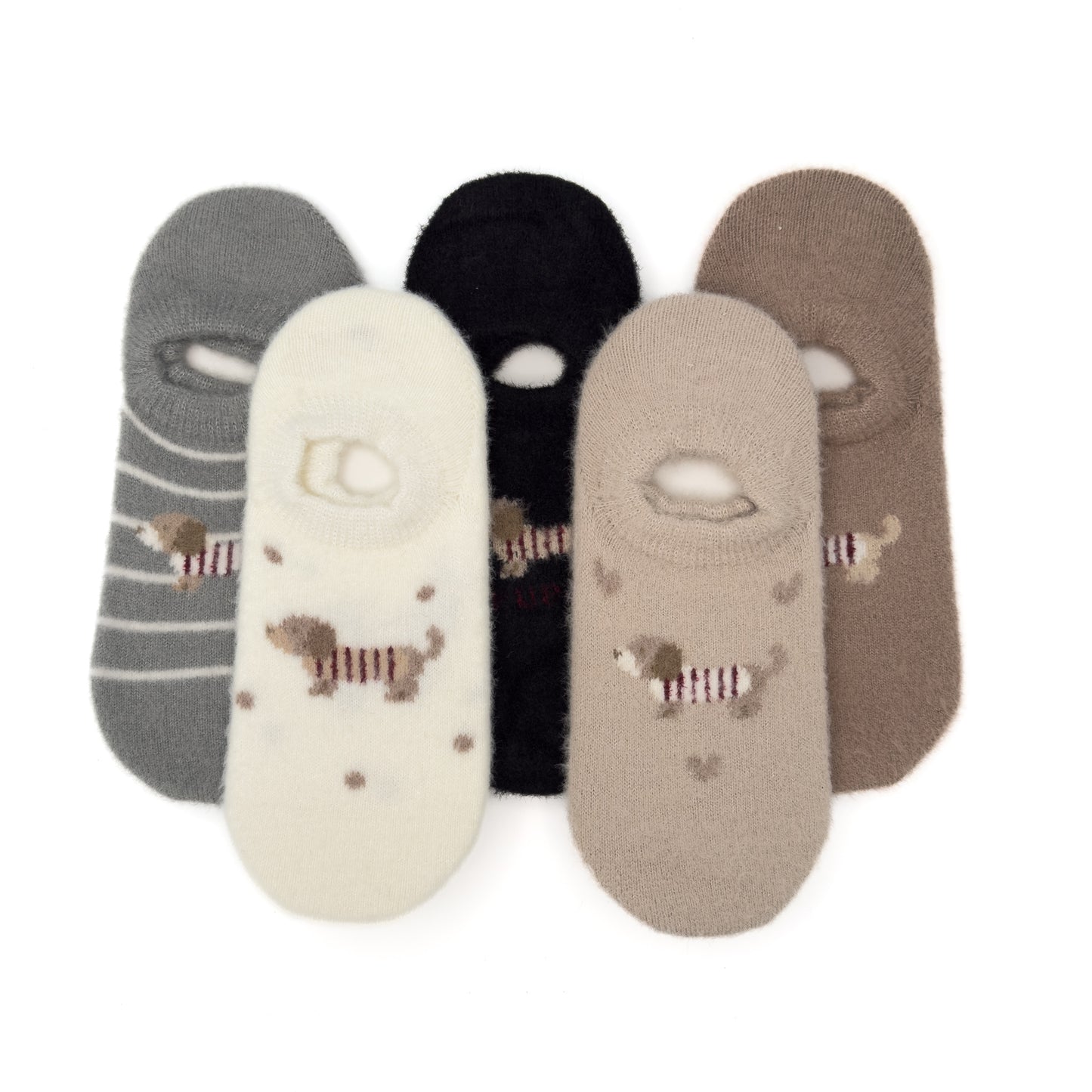 Paket 5 parov nizkih nogavičk s kužkom 🐕