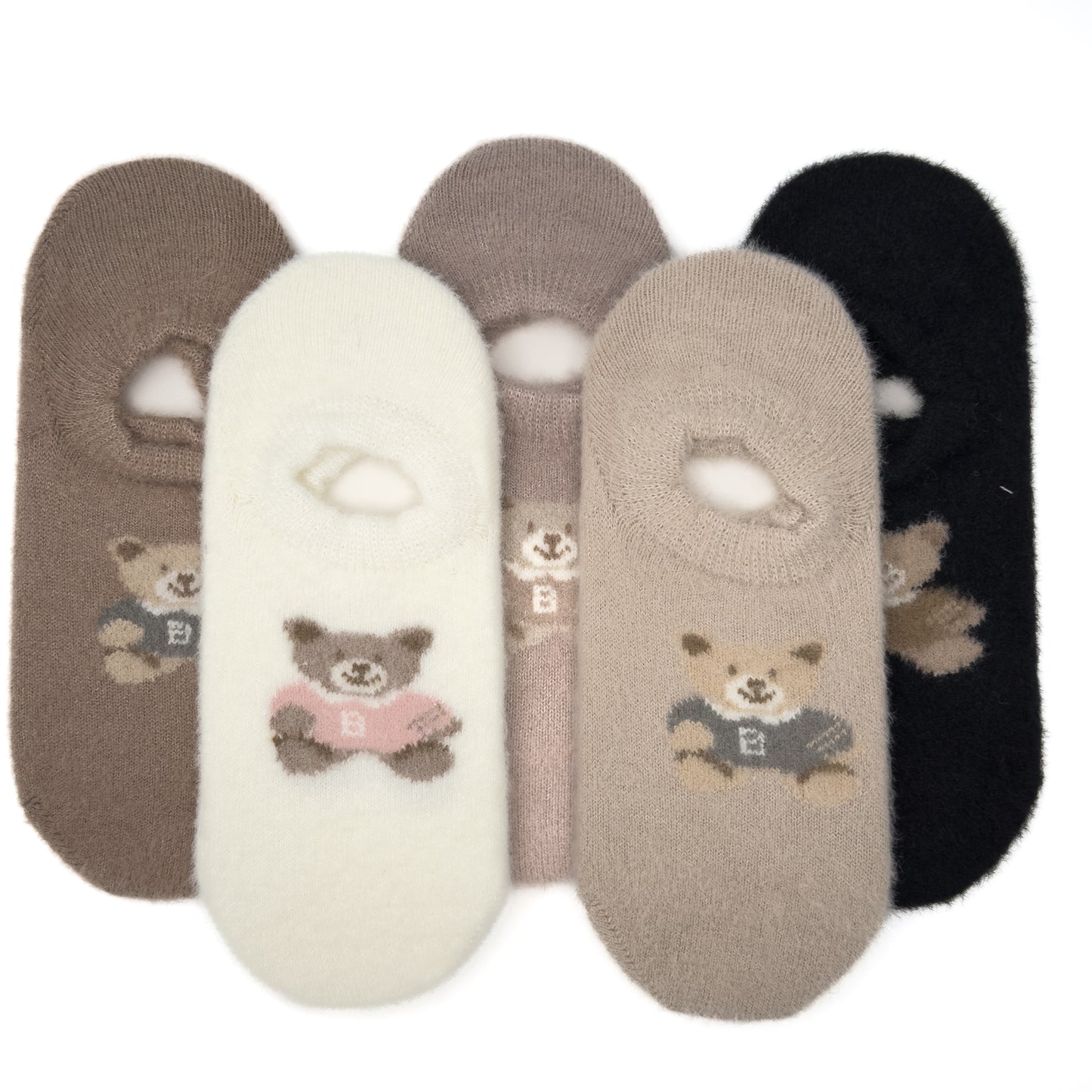 Paket 5 parov nizkih nogavičk z medvedkom🧸