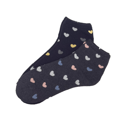 Paket 2 parov nizkih termo nogavičk z srčkom 💝