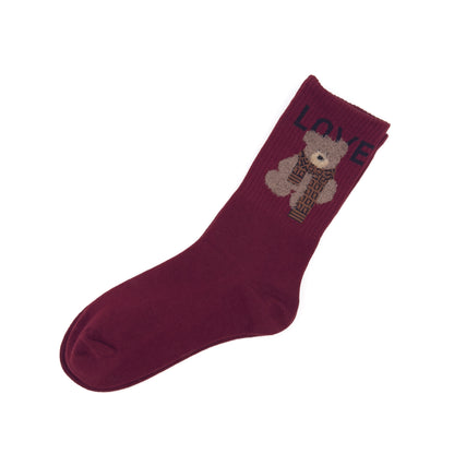 Par bordo nogavičk z medvedkom LOVE 🤎